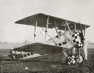 A WW1 Sopwith Camel airplane c. 1918-1919.